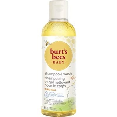 Image de Burt&#039;s Bees Shampoing et gel douche pour bébé, nettoyant doux bébé un soin quotidien, sans déchirures testé par les pédiatres, 236 ml
