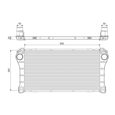 Afbeelding van VALEO 818387 Intercooler Aluminium Zonder sensor