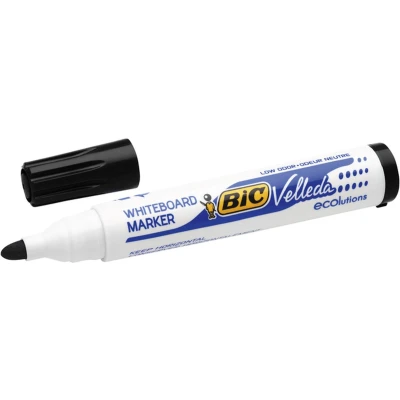 Afbeelding van Viltstift Bic Velleda 1701 whiteboard rond large zwart
