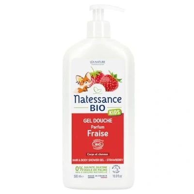 Afbeelding van Natessance Kids Douchegel Aardbei 500 ml
