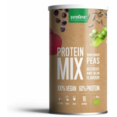 Afbeelding van Purasana Pea Sunflower Proteine Mix Biet Açai 400GR