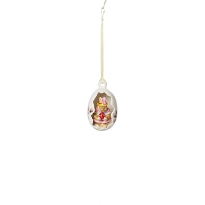 Afbeelding van Villeroy &amp; Boch Pasen Anna Bunny Tales Paasei ornament 7 Cm Roze