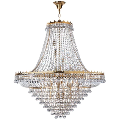 Afbeelding van Searchlight Versailles Luster Ø 102 X 350 Cm Goud En Transparant