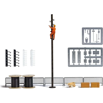 Afbeelding van Busch Action Set 7837 H0 actieset mastklimmer Kant en klaar model