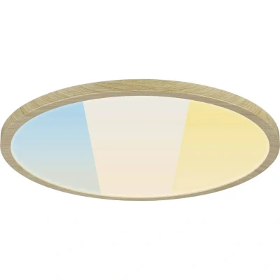 Afbeelding van Paulmann Atria Shine 71260 LED paneel 20.8 W Warmwit Hout (licht)