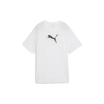 Afbeelding van Puma Evostripe Relaxed Graphic Tshirt print, Dames, Maat: Small, White