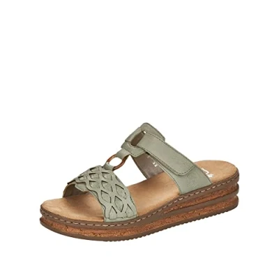 Afbeelding van Rieker Damesslippers 629K9 Slip On, Grün