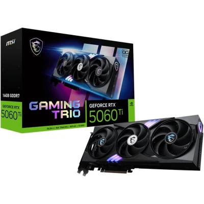 Afbeelding van MSI GAMING GeForce RTX 5060 TI 16G TRIO OC NVIDIA 16 GB GDDR7