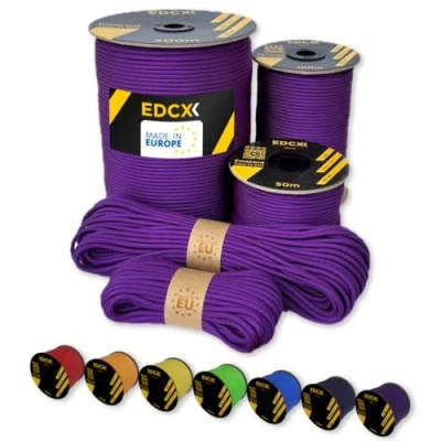 Afbeelding van EDCX Paracord 550 parachutetouw type III Mil Spec 7 strengen 30m paars