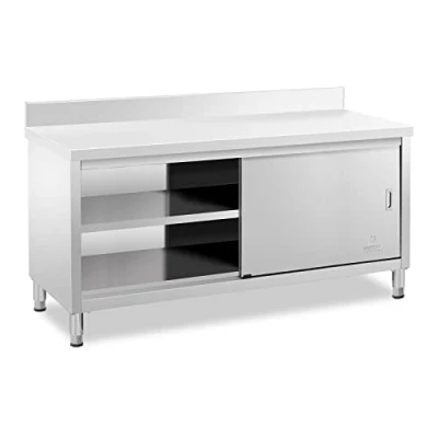 Afbeelding van Royal Catering RVS werkkast ECO 180 x 60 cm 600 kg achterwand