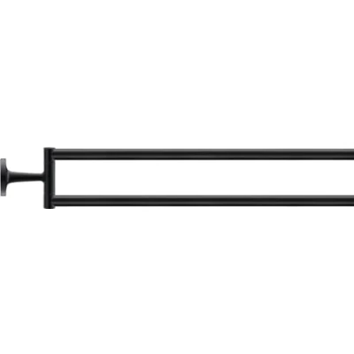 Afbeelding van Duravit Starck T handdoekhouder 46.5cm mat zwart