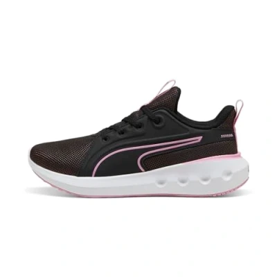 Afbeelding van Puma Softride Carson Hardloopschoenen neutraal, Dames, Maat: 44, Black/mauved out Textiel/ synthetisch