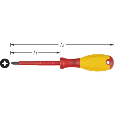 Afbeelding van HAZET 810VDE PH3 Elektronica Kruiskop schroevendraaier PH 3 Koplengte: 150 mm