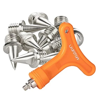 Afbeelding van LAUFSTOFF 14 stuks atletische spikes 9 mm met sleutel