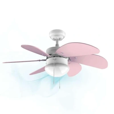 Afbeelding van Cecotec plafondventilator EnergySilence 3600 Vision Paars, 50 W, diameter 92 cm, lamp, 3 snelheden, 6 omkeerbare messen, zomer /