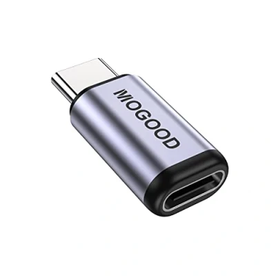 Afbeelding van MOGOOD USB C stekker naar bus adapter, koppeling extender ondersteunt 100 W snel opladen 40 Gbps gegevensoverdracht 8K @60Hz video uitgang voor 4, Thunderbolt 4/3, laptop, Steam Dock,