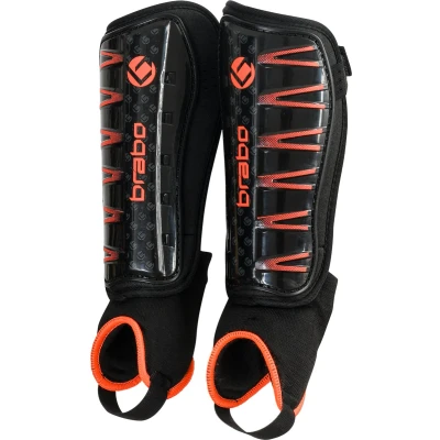 Afbeelding van Brabo Hockey Scheenbeschermer F4 W/anklesock Zwart