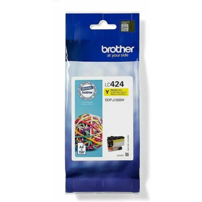 Afbeelding van Brother LC 424Y Inktcartridge Geel