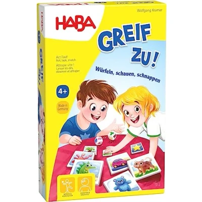 Afbeelding van Haba dobbelspel Gris en Grijp 29 delig DE