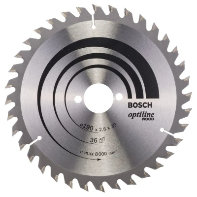 Afbeelding van Bosch optiline cirkelzaagblad 190x30x36t hout