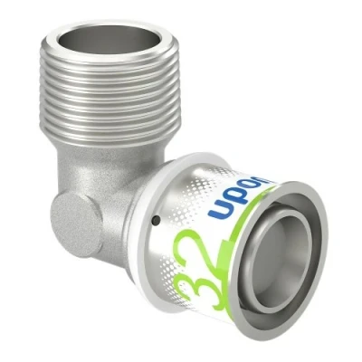 Afbeelding van Uponor S Press Plus perskoppeling knie 32 x 1 pers buitendraad
