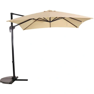 Afbeelding van Libra zweefparasol ecru 2.5x2.5 m