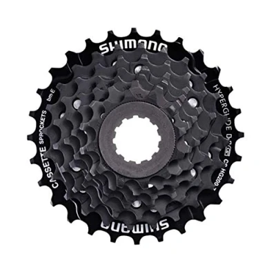 Afbeelding van Shimano Cassette CSHG200 7 speed 12 28 zwart (werkplaatsverpakking)