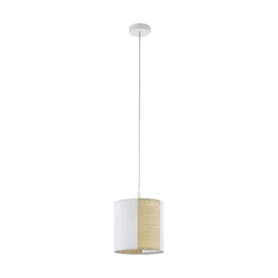 Afbeelding van EGLO Arnhem Hanglamp E27 Ø 24 cm Hout Wit