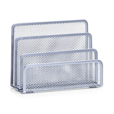 Afbeelding van Zeller postbakjes draadmetaal grijs 17 x 13,5 cm Brievenhouders