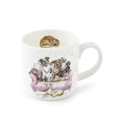 Afbeelding van Wrendale Designs Royal Worcester Keramische mok met hondenmotief, 0,3 l