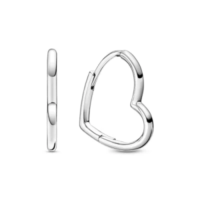 Afbeelding van Pandora 298307C00 Oorring hart Zilver