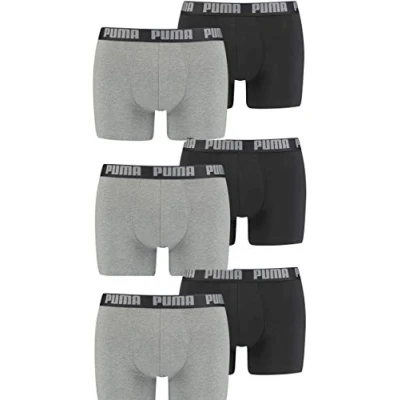 Afbeelding van PUMA Basic boxershort voor heren, New Dark Grey Me/Black