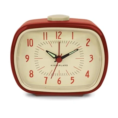 Afbeelding van Kikkerland Retro Wekker Rood