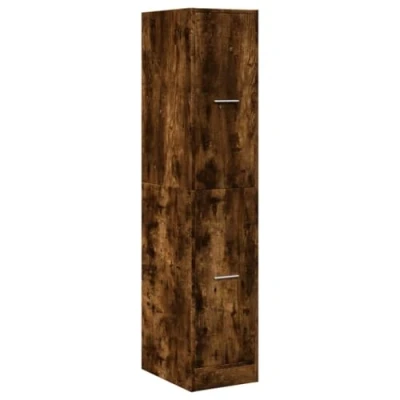 Image de vidaXL Armoire d&#039;apothicaire chêne fumé 30x41x144,5 cm bois ingénierie855173