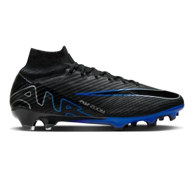 Afbeelding van Nike Performance Mercurial 9 Elite FG Voetbalschoenen met kunststof noppen black/chromehyper royal, Maat: 41, Black/chrome hyper royal Acryl