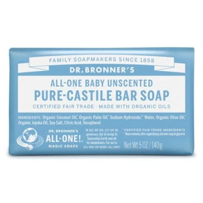 Afbeelding van Dr. Bronner&#039;s Zachte biologische aloë babyzeep 140 g