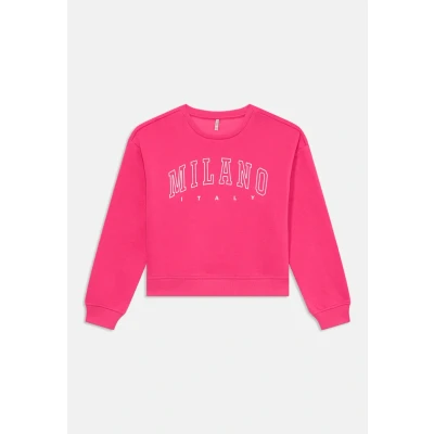 Afbeelding van ONLY KOGSWEAT LIFE LS CREW OVZ STAT SWT NOOS Meisjes Trui Magenta Milano Italy