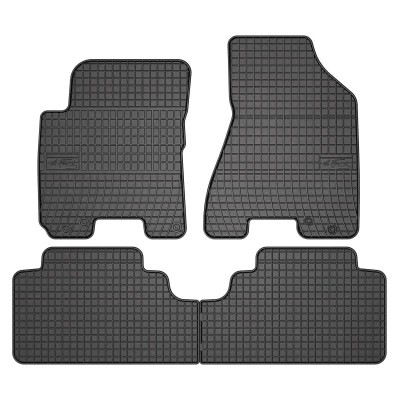 Afbeelding van FROGUM 0436 Vloermatset Rubber voor en achter 4 Zwart Op maat gemaakt HYUNDAI: Tucson