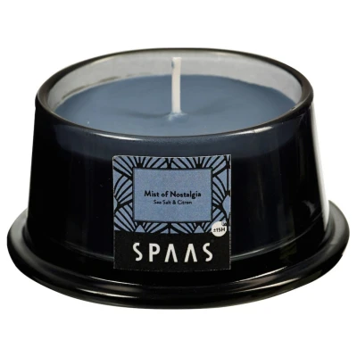 Afbeelding van Spaas Geurkaars Glas Mist Of Nostalgia Branders Ø92x48 mm Marineblauw per stuk Ca. 15 H