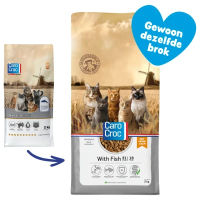 Afbeelding van Carocroc With Fish Kattenvoer 2 kg