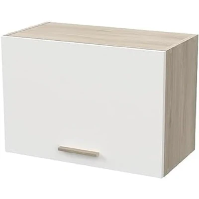 Afbeelding van Hangkast Romanie 60 cm 1 opklapdeur Kronberg eik/mat wit