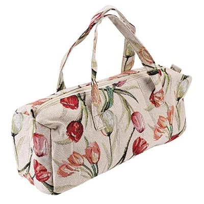 Afbeelding van Grote opbergtas voor breinaalden en accessoires roze rood