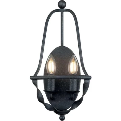 Afbeelding van Quoizel LED Wandlamp Bradbury 2X E14 Max 40W Grey Ash