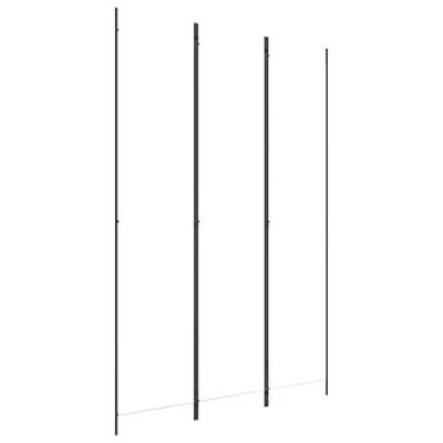 Afbeelding van Kamerscherm met 3 panelen 150x220 cm stof wit