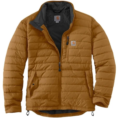 Afbeelding van Carhartt Gilliam Jas Lightweight Insulated Jacket Rain Defender Brown Heren Maat L (valt als XL)