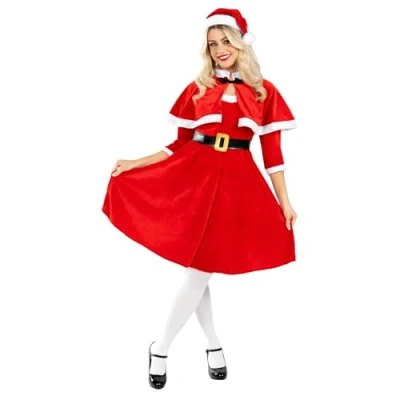 Afbeelding van Fun Shack Kerstkostuum voor dames, kerstkostuum, maat XXL