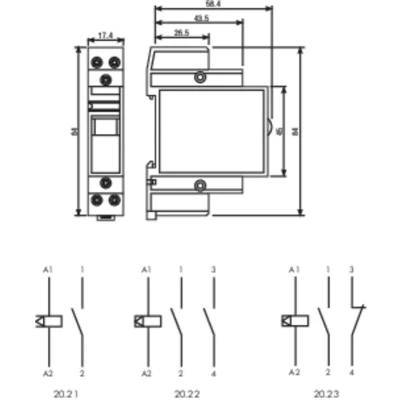 Afbeelding van Finder 20.21.8.012.4000 Stroomstootschakelaar DIN rail 1x NO 12 V/AC 16 A 4000 VA 1 stuk(s)