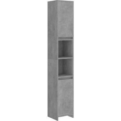 Afbeelding van Badkamerkast 30x30x183,5 cm spaanplaat betongrijs