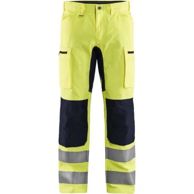 Afbeelding van Blaklader High Vis broek met stretch 1585 1811 Geel/Zwart C64