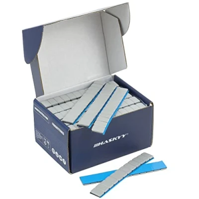 Afbeelding van 50 stuks stalen balanceerlijm kleefstrips 12 x 5 g voor aluminium velgen verzinkt en kunststof gecoat
